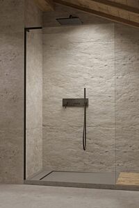 Radaway ścianka Walk-in Modo SL II 80 cm lewy Czarny