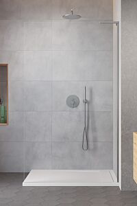 Radaway ścianka Walk-in Modo SL II 120 cm prawy Nikiel