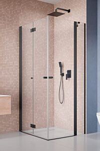 Radaway Nes KDD B + H-KDD II kabina 80x100 cm czarna