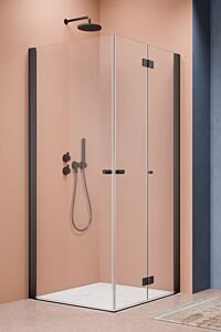 Radaway Nes KDD B + H-KDD I kabina 80x100 cm czarna