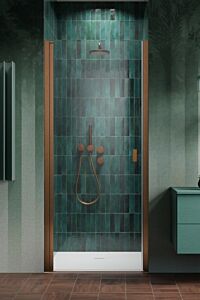 Radaway DWJ I drzwi 70 cm (68-71 cm) lewe Miedź szczotkowana