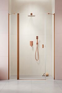 Radaway Nes Brushed Copper DWJS drzwi 130 cm Prawe Szczotkowana Miedź 