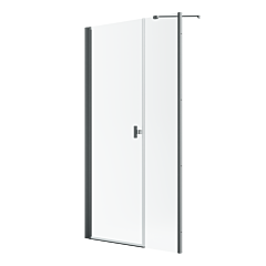 Radaway Nes Brushed GunMetal DWS I drzwi 90 cm Prawe Szczotkowany GunMetal 