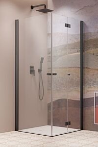 Radaway Nes KDD B + H-KDD I kabina 100x90 cm GunMetal