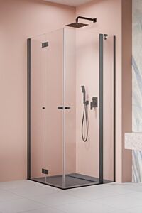 Radaway Nes KDD B + H-KDD II kabina 100x100 cm GunMetal