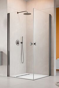 Radaway Nes KDD I kabina 90x100 cm GunMetal