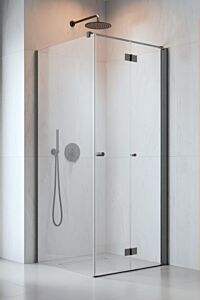 Radaway Nes KDJ B kabina prawa 80x80cm 6mm GunMetal