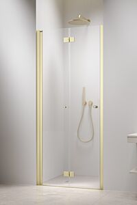 Radaway Nes DWB Drzwi do wnęki lewe 90 cm (88-91cm) profil jasne złoto szczotkowane