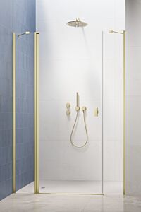 Radaway Nes DWJS Drzwi do wnęki 140 cm lewe (138-141cm) profil jasne złoto szczotkowane