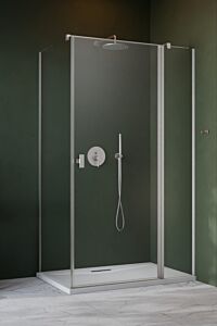 Radaway Nes KDJ II kabina prawa 120x100cm 6mm Nikiel szczotkowany