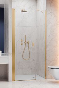 Radaway Nes DWS Drzwi do wnęki 90 cm lewe (88-91cm) profil złoty