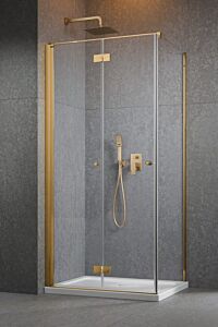 Radaway Nes KDJ B kabina lewa 80x80cm 6mm Złota