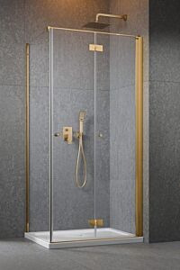 Radaway Nes KDJ B kabina prawa 80x80cm 6mm Złota