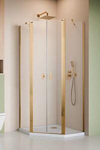 Radaway Nes PTD kabina symetryczna 90 x 90 cm Złoty