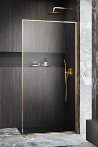 Radaway ścianka Walk-in Modo F SL II 80 cm Prawe Złoty