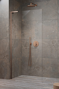 Radaway ścianka Walk-in Modo SL II 80 cm lewy Miedź