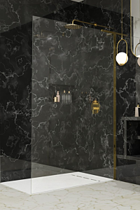 Radaway ścianka Walk-in Modo SL II 120 cm prawy Złoty