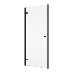 RONAL ANNEA Lewe drzwi jednoczęściowe do wnęki 90x200 cm czarny mat