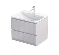 Oristo Brylant szafka podumywalkowa ryflowana  60 cm piaskowy mat