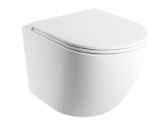 OMNIRES OTTAWA  Miska toaletowa wisząca SILENT POWER™ z deską wolnoopadającą, 49 x 37 cm biały mat