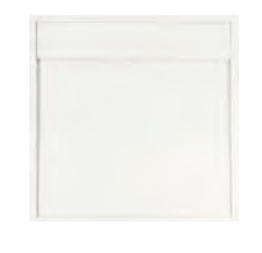 RONAL RUG Brodzik kwadratowy 1000 x 1000 biały mat