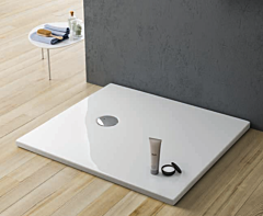 RONAL PLANOR Brodzik prostokątny 1200x800 biały błyszczący