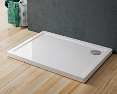 RONAL CINCO Brodzik prostokątny 1200 x 900 biały połysk