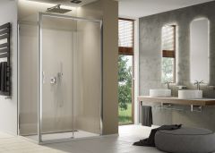 Ronal - Sanswiss Top Line S Kabina prysznicowa drzwi prawe ze ścianką boczną 130x80 cm profil biały