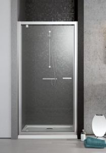 Radaway Twist Drzwi do wnęki prysznicowej 80 cm (78,5-81cm) profil chrom
