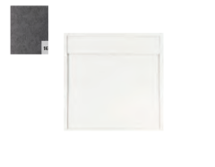 RONAL RUG Brodzik kwadratowy 1000 x 1000 szary