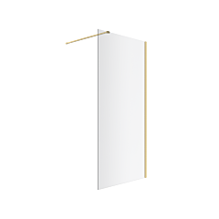 EXCELLENT Vidoq walk-in ścianka prysznicowa prosta 100x200 cm, powłoka Clean Control, złoty połysk