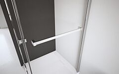 Radaway Wieszak dwupunktowy montowany do szyby chrom+