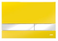 Werit / Jomo Exclusive 2.2 przycisk spłukujący szklany ramka i przyciski chrom - żółty